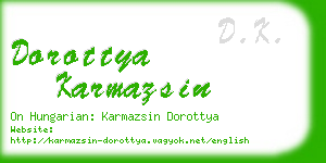 dorottya karmazsin business card